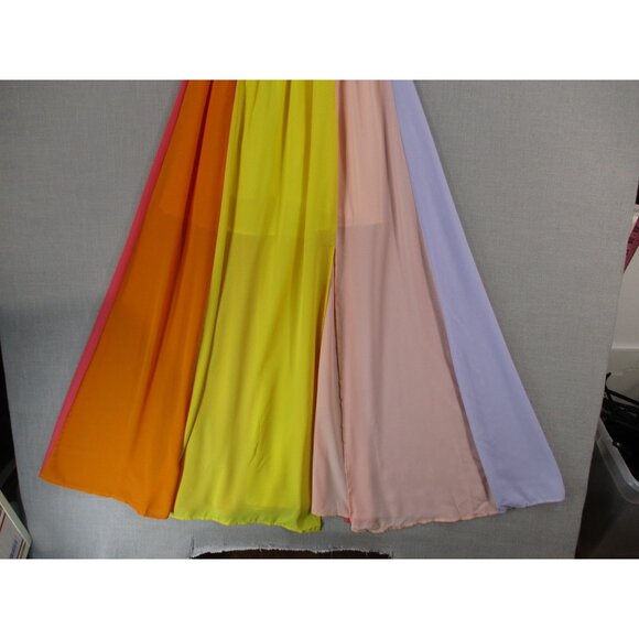 Eva Mendes New York & Company Colorblock Maxi Dress Size S Multicolor - Picture 4 of 13